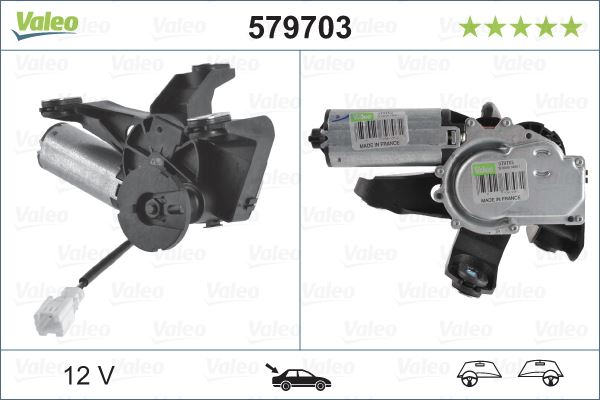 VALEO 579703 Kaporta & Gövde Parçaları Cam Silecek Mekanizması - CITROËN C5 III Break (RW_) uyumlu