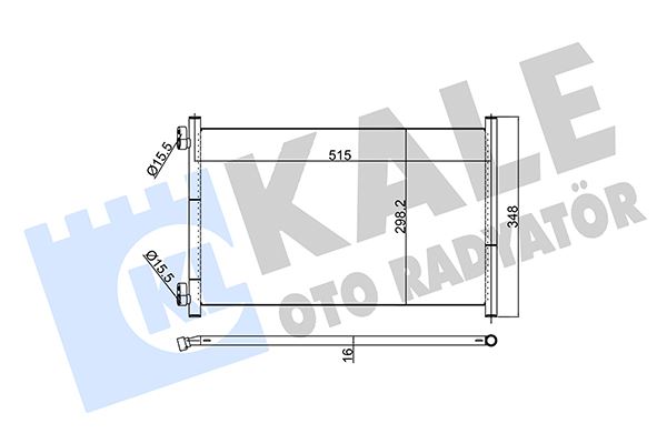 KALE OTO RADYATÖR 350560 İklimlendirme Sistemi Klima Radyatörü - FIAT PUNTO (188_) uyumlu