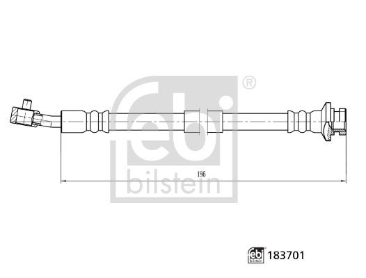FEBI BILSTEIN 183701 Fren Sistemleri Fren Hortumları - NISSAN QASHQAI II (J11, J11_) uyumlu