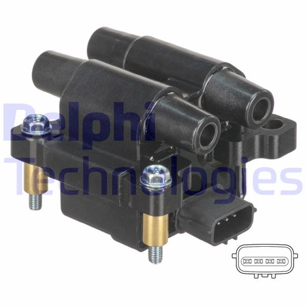 DELPHI GN10405-12B1 Ateşleme Sistemi Ateşleme Bobini - SUBARU OUTBACK (BL, BP) uyumlu