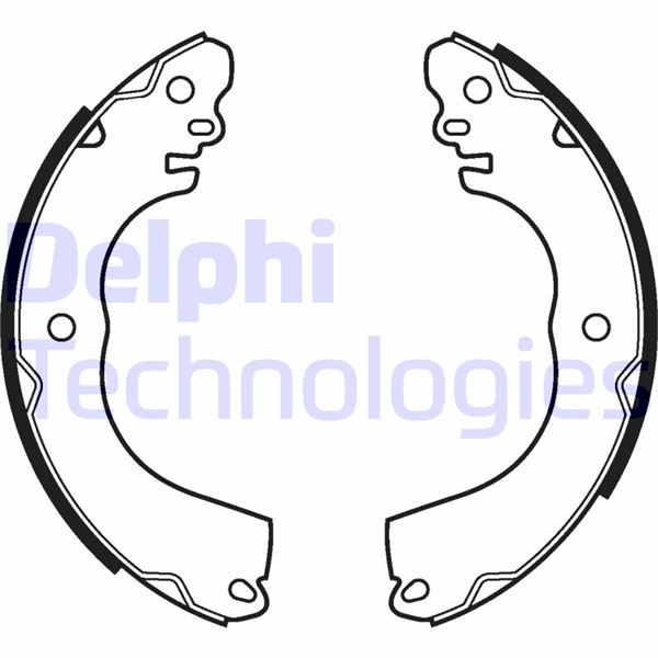 DELPHI LS2111 Fren Sistemleri Fren Pabucu - MITSUBISHI MIRAGE / SPACE STAR VI Hatchback (A0_A) uyumlu