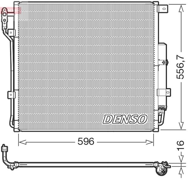 DENSO DCN14004 İklimlendirme Sistemi Klima Radyatörü - LAND ROVER DISCOVERY IV (L319) uyumlu