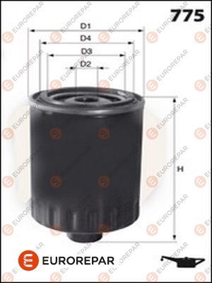 EUROREPAR E149181 Motor Yağ Filtresi - VW POLO II (86C, 80) uyumlu