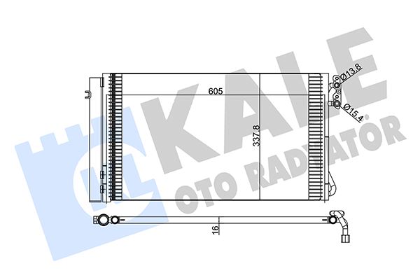 KALE OTO RADYATÖR 376700 İklimlendirme Sistemi Klima Radyatörü - BMW 3 Touring (E91) uyumlu