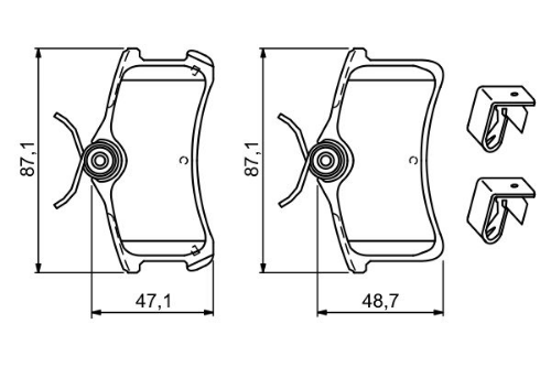 BOSCH 0 986 494 274 Fren Sistemleri Fren Balatası - TOYOTA AVENSIS Liftback (_T22_) uyumlu
