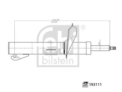 FEBI BILSTEIN 193111 Süspansiyon Sistemi Amortisör - FORD TOURNEO CONNECT uyumlu