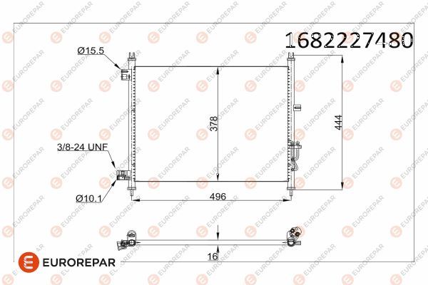 EUROREPAR 1682227480 İklimlendirme Sistemi Klima Radyatörü