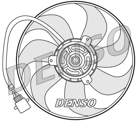 DENSO DER32006 Soğutma Sistemi Fan - VW LUPO I (6X1, 6E1) uyumlu