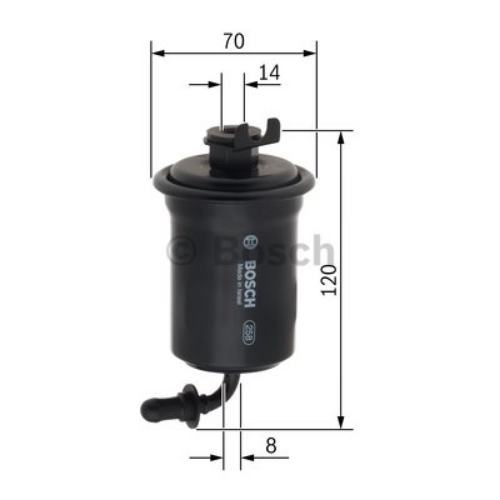 BOSCH F 026 403 757 Yakıt Sistemi Yakıt Filtresi - TOYOTA LAND CRUISER 100 (_J1_) uyumlu