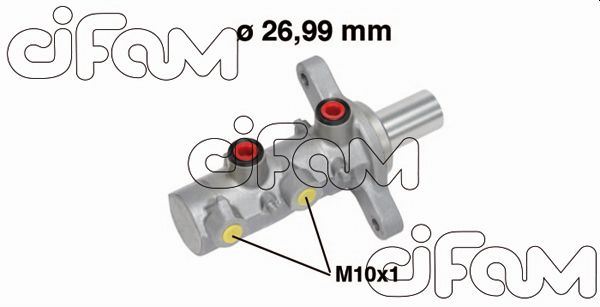CIFAM 202-728 Fren Sistemleri Ana Fren Merkezi - FIAT DUCATO Panelvan/Van (250_) uyumlu