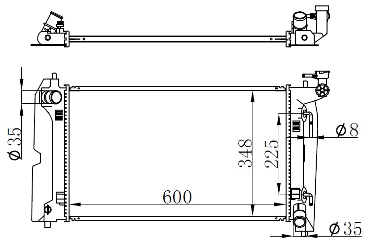Su Radyatörü - BTO504016 Ürün Görseli
