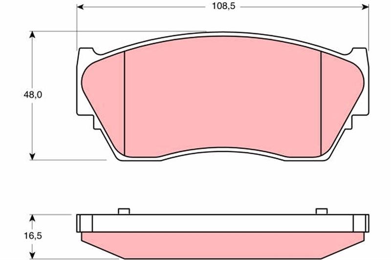 TRW GDB1170 Fren Sistemleri Fren Balatası - NISSAN SUNNY III (N14, B13) uyumlu