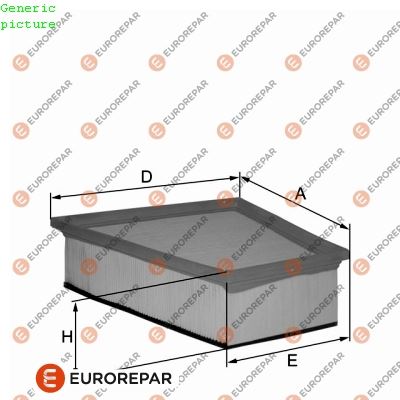 EUROREPAR 1680353880 Motor Hava Filtresi - RENAULT KANGOO BE BOP (KW0/1_) uyumlu