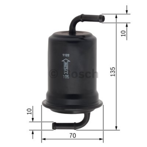 BOSCH 0 450 905 983 Yakıt Sistemi Yakıt Filtresi - MITSUBISHI CARISMA (DA_) uyumlu