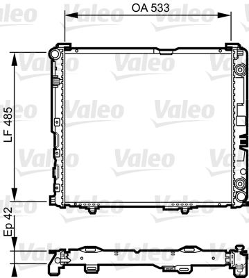 VALEO 732591 Soğutma Sistemi Su Soğutucu & Parçaları - MERCEDES-BENZ E-SERISI (W124) uyumlu