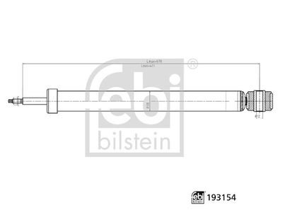 FEBI BILSTEIN 193154 Süspansiyon Sistemi Amortisör - FORD FIESTA VI (CB1, CCN) uyumlu