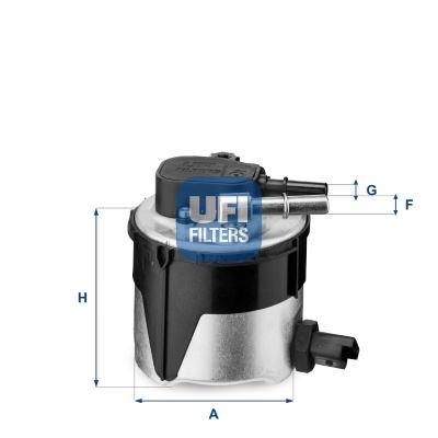 UFI 55.170.00 Yakıt Sistemi Yakıt Filtresi - FORD FOCUS II Turnier (DA_, FFS, DS) uyumlu
