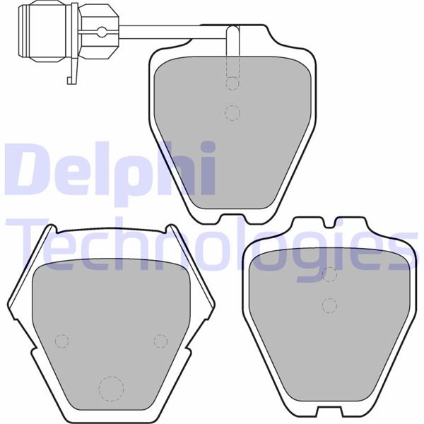 DELPHI LP1633 Fren Sistemleri Fren Balatası - AUDI 100 C4 Sedan (4A2) uyumlu