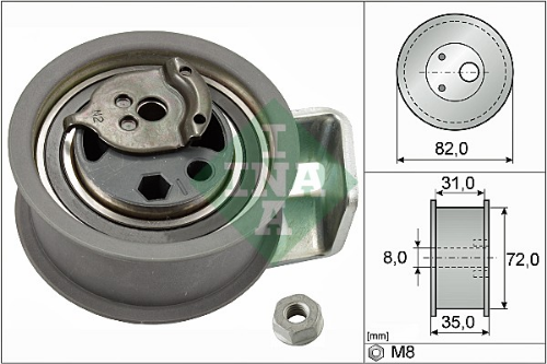 Schaeffler INA 531 0436 20 Motor Kayış Kasnağı - VW SHARAN (7M8, 7M9, 7M6) uyumlu