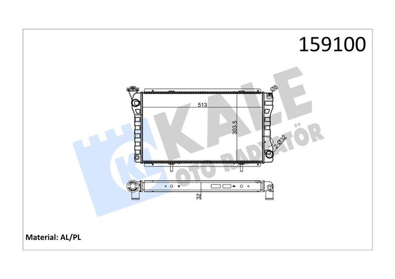 Su Radyatörü - KALE OTO RADYATÖR - 0560022AL