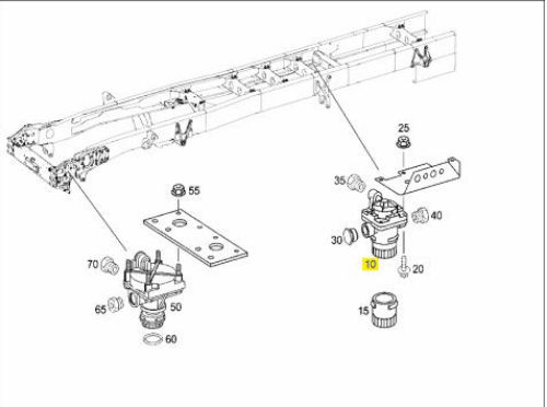 Ecas Solenoid Ventil - MERCEDES ORIJINAL - A0044298044 Ürün Görseli