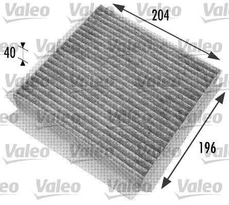 VALEO 698774 İklimlendirme Sistemi Polen Filtresi - SMART CITY-COUPE (450) uyumlu