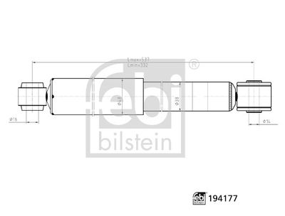 FEBI BILSTEIN 194177 Süspansiyon Sistemi Amortisör - NISSAN NAVARA NP300 (D40) uyumlu