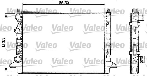 VALEO 731008 Soğutma Sistemi Su Soğutucu & Parçaları - VW PASSAT B3/B4 (3A2, 35I) uyumlu