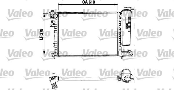 VALEO 730630 Soğutma Sistemi Su Soğutucu & Parçaları - CITROËN ZX (N2) uyumlu