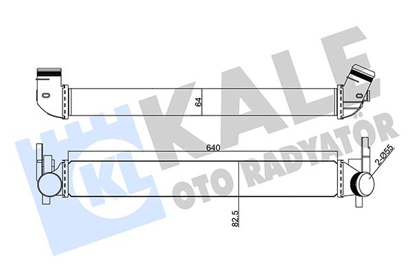 KALE OTO RADYATÖR 350870 Motor Turbo Radyatörü - SEAT IBIZA IV SC (6J1, 6P5) uyumlu