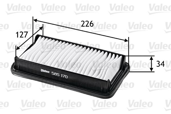 VALEO 585170 Motor Hava Filtresi - RENAULT MEGANE CC (EZ0/1_) uyumlu