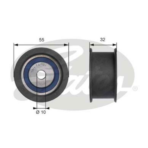 GATES T41101 Motor Yönlendirme & Kılavuz Makarası - LADA 110 (2110) uyumlu