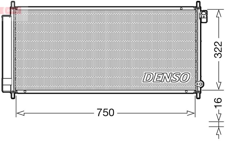 DENSO DCN40017 İklimlendirme Sistemi Klima Radyatörü - HONDA JAZZ II (GD_, GE3, GE2) uyumlu