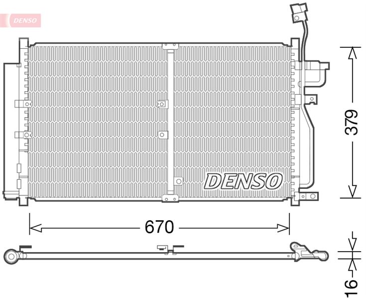 DENSO DCN15003 İklimlendirme Sistemi Klima Radyatörü - OPEL ANTARA A (L07) uyumlu