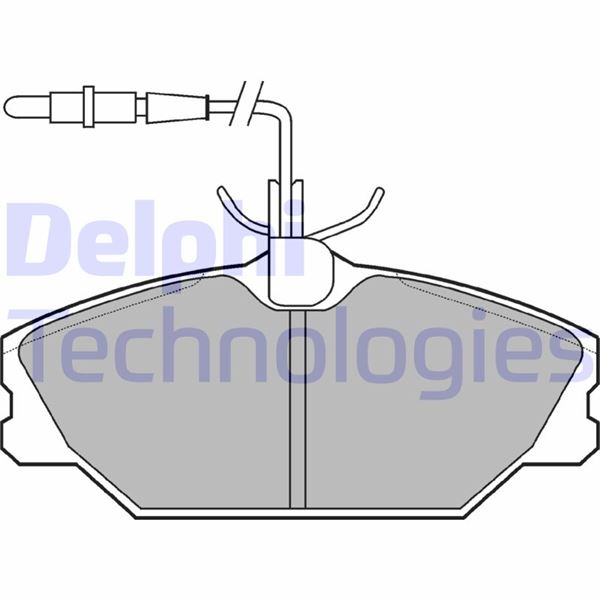 DELPHI LP788 Fren Sistemleri Fren Balatası - RENAULT ESPACE II (J/S63_) uyumlu