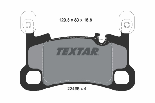 TEXTAR 2246801 Fren Sistemleri Fren Balatası - PORSCHE CAYENNE (9YA) uyumlu