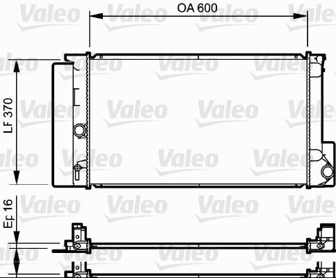 VALEO 735250 Soğutma Sistemi Su Soğutucu & Parçaları - TOYOTA COROLLA Sedan (_E15_) uyumlu