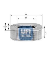 UFI 27.580.00 Motor Hava Filtresi - MITSUBISHI COLT II (C1_A) uyumlu