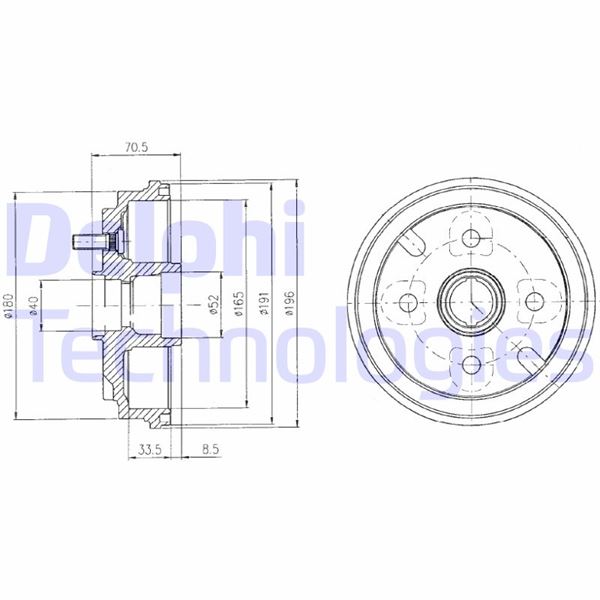 DELPHI BF462 Fren Sistemleri Fren Kampanası - DAIHATSU SIRION (M1) uyumlu