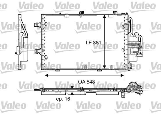 VALEO 817609 İklimlendirme Sistemi Klima Radyatörü - OPEL CORSA C (X01) uyumlu