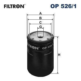 FILTRON OP 526/1 Motor Yağ Filtresi - AUDI 80 B3 Sedan (893, 894, 8A2) uyumlu