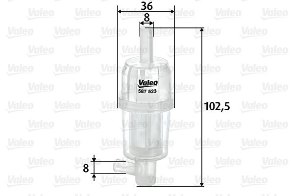 VALEO 587523 Yakıt Sistemi Yakıt Filtresi - MERCEDES-BENZ 190 (W201) uyumlu