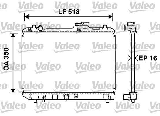 VALEO 732750 Soğutma Sistemi Su Soğutucu & Parçaları - SUZUKI BALENO Hatchback (EG) uyumlu