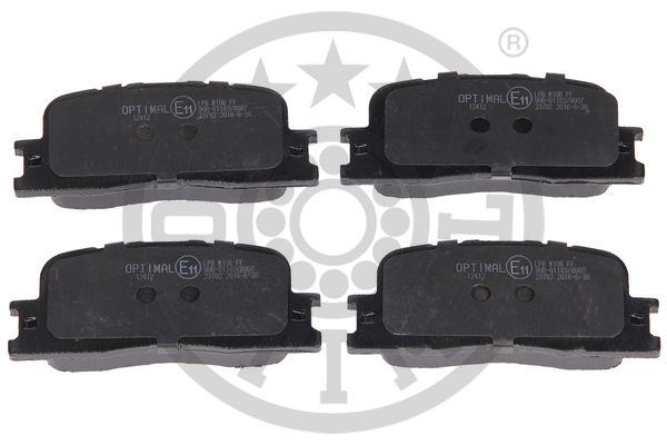 OPTIMAL BP-12412 Fren Sistemleri Fren Balatası - TOYOTA CAMRY Sedan (_V3_) uyumlu