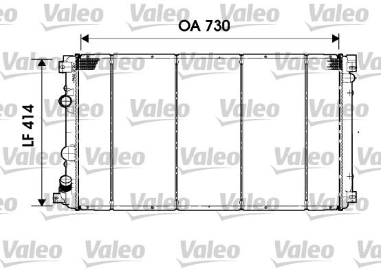 VALEO 732919 Soğutma Sistemi Su Soğutucu & Parçaları - OPEL MOVANO A Minibüs/Otobüs (X70) uyumlu