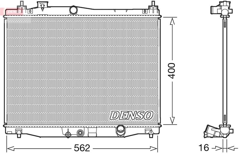 DENSO DRM40047 Soğutma Sistemi Su Soğutucu & Parçaları - HONDA JAZZ IV (GK_) uyumlu