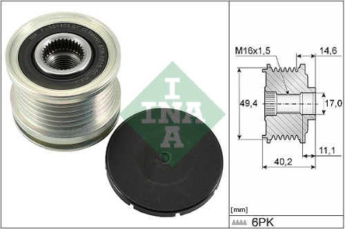 Schaeffler INA 535 0124 10 Elektrik Sistemi Alternatör - VW PASSAT B7 (362) uyumlu