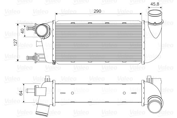VALEO 818582 Motor Turbo Radyatörü - FIAT 500 (312_) uyumlu