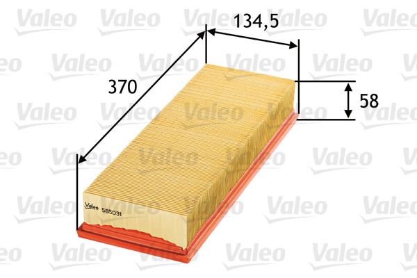 VALEO 585031 Motor Hava Filtresi - VW POLO III CLASSIC (6V2) uyumlu