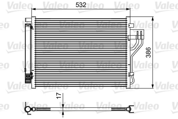 VALEO 814494 İklimlendirme Sistemi Klima Radyatörü - KIA SPORTAGE III (SL) uyumlu